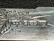 Antique (1860) Butter Knife Silver Plate- Robert and Briggs, Sheffield