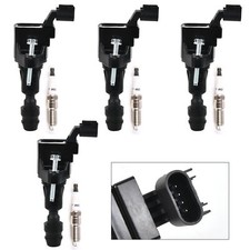 4x Ignition Coils & Spark Plugs For Chevrolet Cobalt HHR Equinox Pontiac UF491