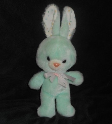 green bunny plush