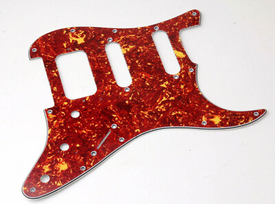 HSS Pickguard Red Tortoise Typ1.  (Real Cell.) fits 64'US-Vint./Mex. Strat  