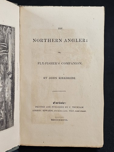 1837 Northern Angler Fly-Fisher's Companion Kirkbride H. T. Sheringham's Copy - Imagen 9 de 15