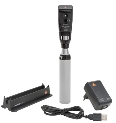 HEINE BETA 200 LED retinoscope kit with rechargeable handle USB