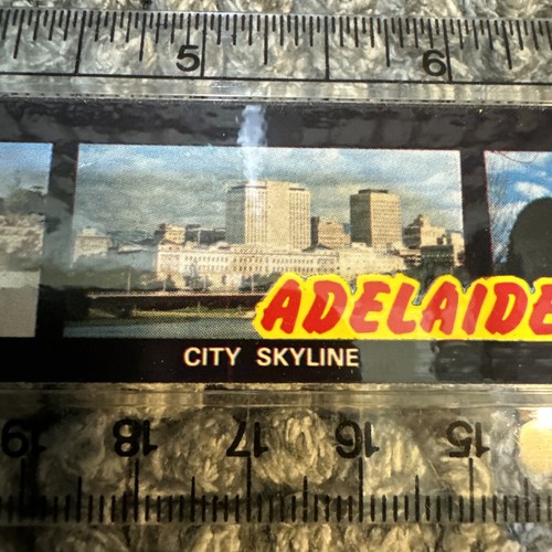 Adelaide S A City Skyline Clear Plastic 12 Inch School Ruler Vintage - Picture 8 of 15