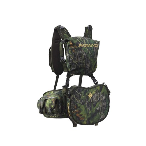 Nomad mens Nwtf Pursuit Convertible Turkey Vest | Camo Hunting Vest One Size - Picture 2 of 5