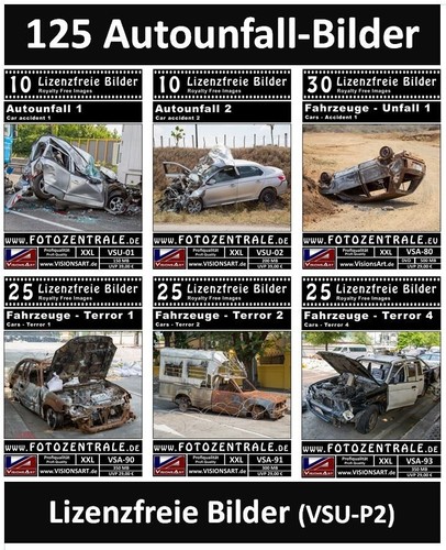 125 Lizenzfreie Profi-Bilder Fahrzeuge Auto Unfall Terror Photoshop UVP 194,- - Bild 1 von 7
