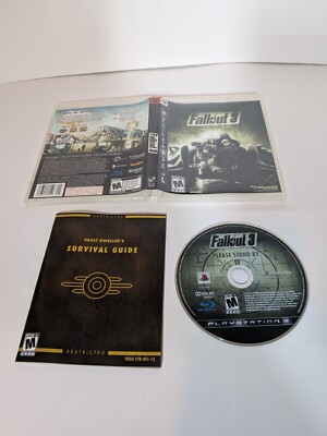 Fallout 3 (Sony PlayStation 3, 2008) CIB [Tested and Working]