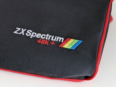 ZX SPECTRUM 48K PLUS  - dust cover- graphite grey- embroidered