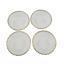 Anchor Hocking Fire King Milk Glass Custard Dessert Appetizer Bowls – Set of 4
