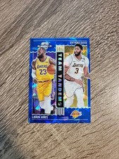 2020-21 Panini Contenders Optic Lebron/Davis Blue Cracked Ice Prizm Team Tandems