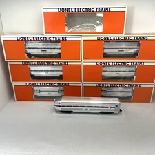 Lionel Amtrak 15” Aluminum 7 Car Passenger Set O Gauge New 6-19100 - 6- 19106 %