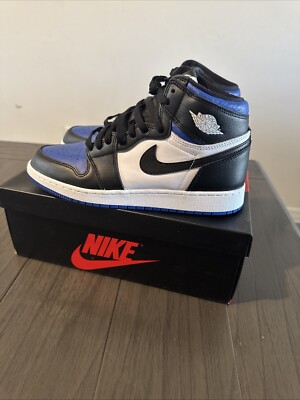 Nike Kids 7Y Air Jordan 1 Retro High OG GS Royal Toe Basketball