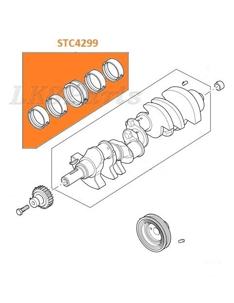 Juego de rodamientos principales Land Rover Discovery 1 2 Range Rover P38 95-02 STD STC4299 nuevo Foto 2 de 3