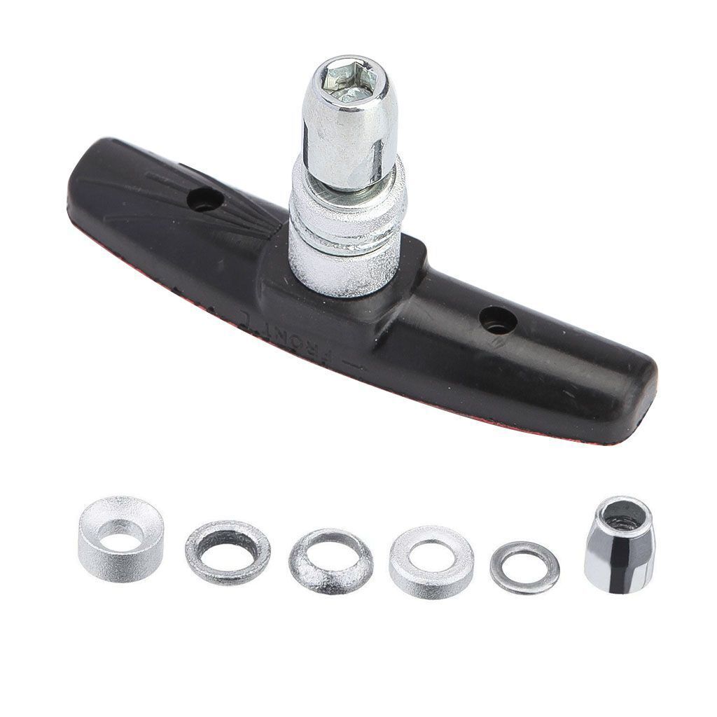 YFCTLM Bike Pastiglie 1 Coppia Mountain Bike BMX V Blocchi Freno Della Bicicletta Pausa Pad Shoes 4 Colori Blocchi Freno Accessori Di Alta Qualità (Color : Black - Foto 6