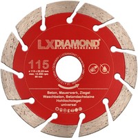 Lxdiamond Diamant-Trennscheibe 115 Mm Beton Stein Mauerwerk Ziegel Waschbeton