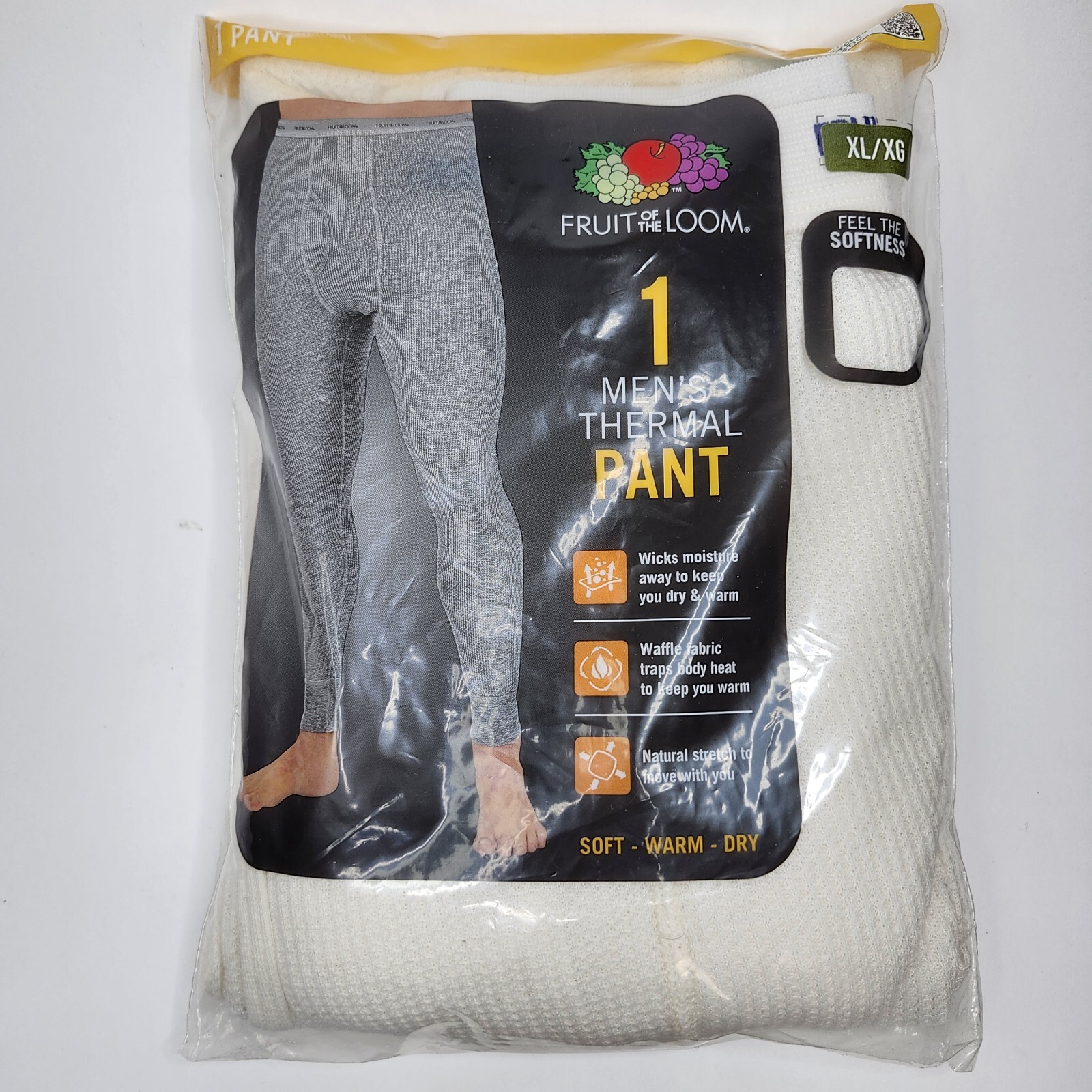 Waffle Thermal Pants Fruit Of The Loom Men's Long Underwear