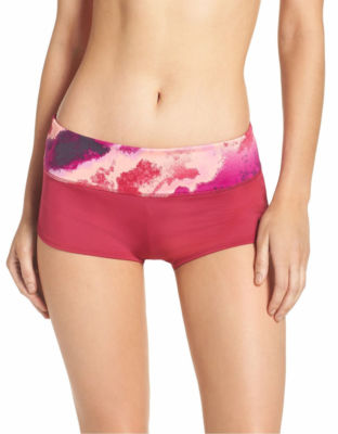  NEW Nike Women's Sport Fuchsia Cascade Boyshort Hipster Bikini Bottom XL XLarge