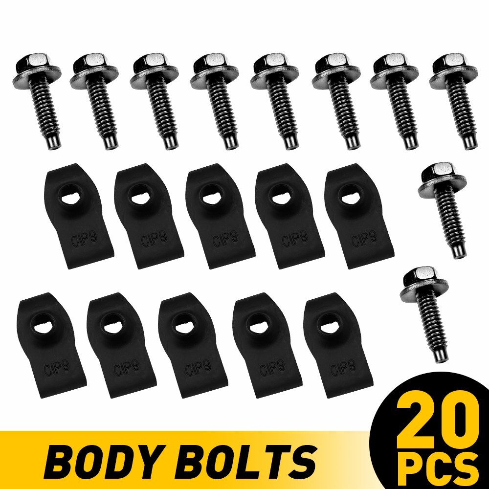 20X For Shield Splash Guard Engine Under Cover U-nuts & Body Bolts Universal