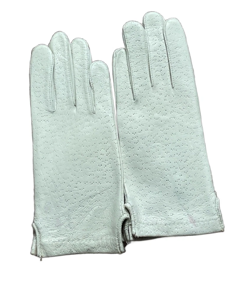 DE COLECCIÓN FOWNES Mujer Elegante Piel de Ciervo Guantes Off White Paquete Original Nuevo de Lote Antiguo Foto 2 de 4