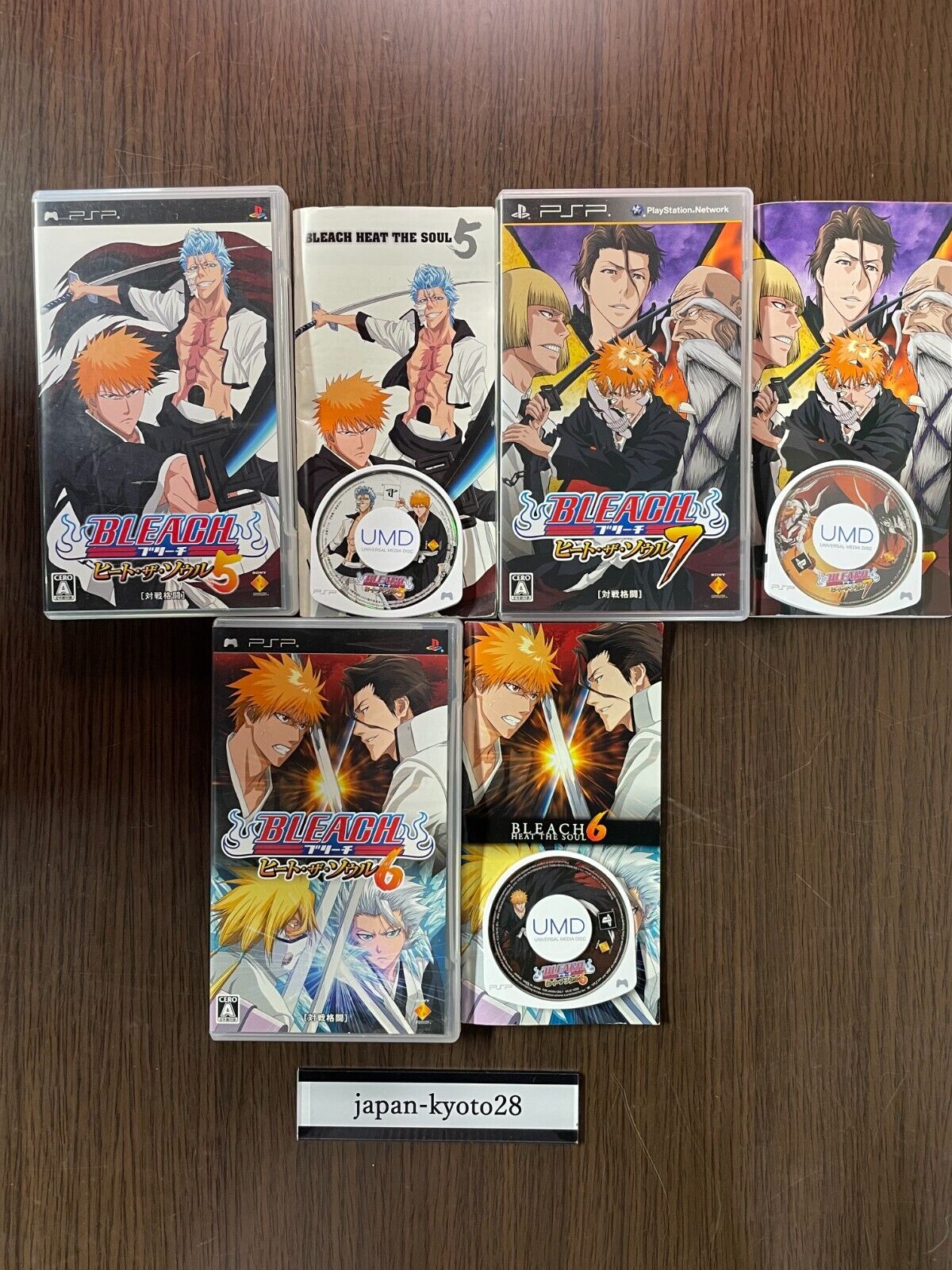 PSP Bleach Set of 2 Japanese Version PlayStation Portable USED Games ANIME  Jump