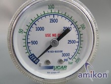 Wskaźnik ciśnienia USE NO OIL Zero 0 do 3000 psi UCAR 0 do 200 bar 23-0784-01