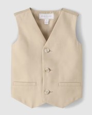 Gymboree Boys Tan Bisquit Sleeveless Vest All Dressed Up NWT Classic Holiday
