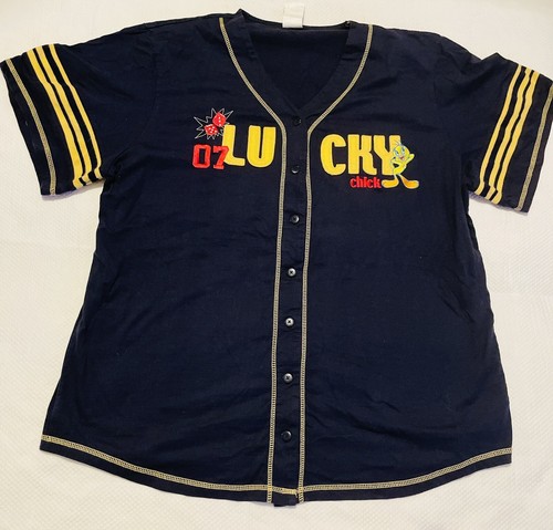 Vintage Large Looney Tunes Tweety Bird Lucky Chick Jersey Women Size 26/28W