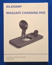 ELEGRP MAGSAFE Charging Pad 3-in-1 Magnetic Wireless Charging Station Open Box