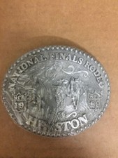 1989 National Finals Rodeo Hesston Belt Buckle - Adult