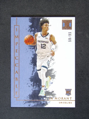 2019-20 Panini Impeccable Ja Morant #90 RC Rookie /99