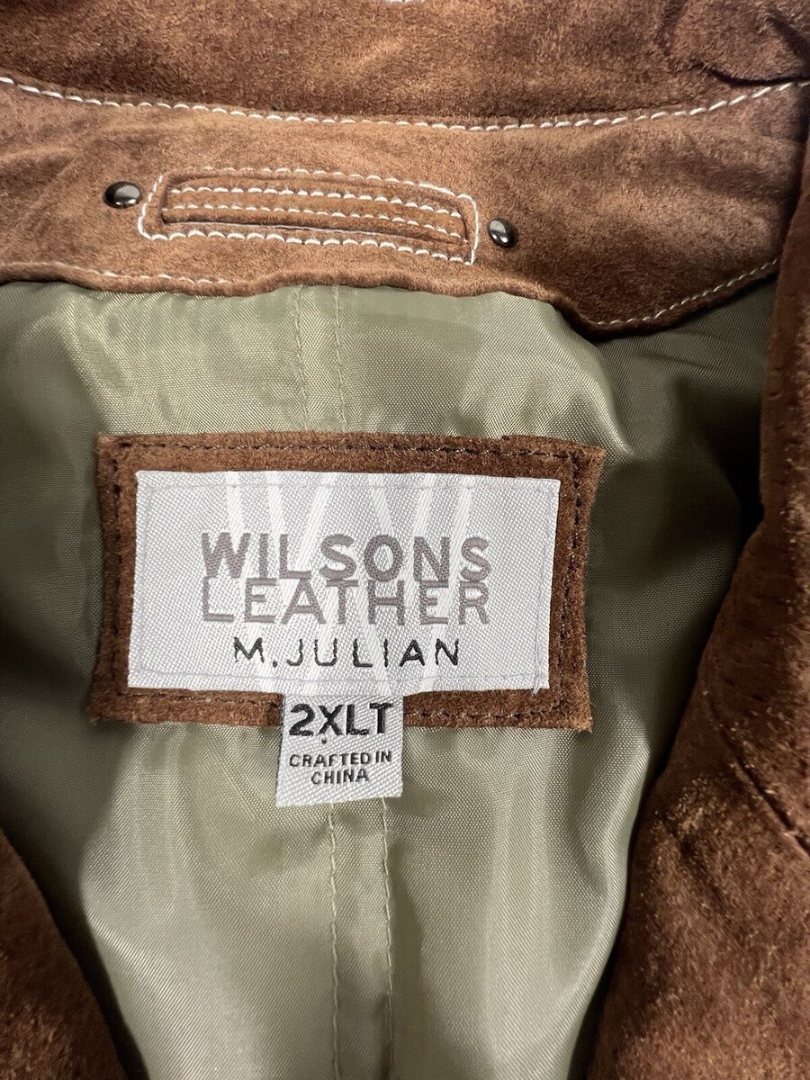 WILSONS LEATHER M. Julian Mens 2XLT Suede Jacket Brown WILSONS LEATHER M. Julian Mens 2XLT Suede Jacket Brown