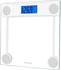 "High Precision Digital Bathroom Scale with Blue LCD, 400 lbs Capacity "