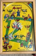 POOSH-M-UP Jr. 4 in 1 vintage tabletop pinball game