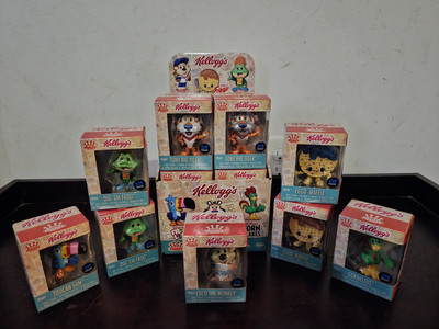 Funko Minis Kellogg's Complete Set Of 9! Full Display Box With The Top Flap.