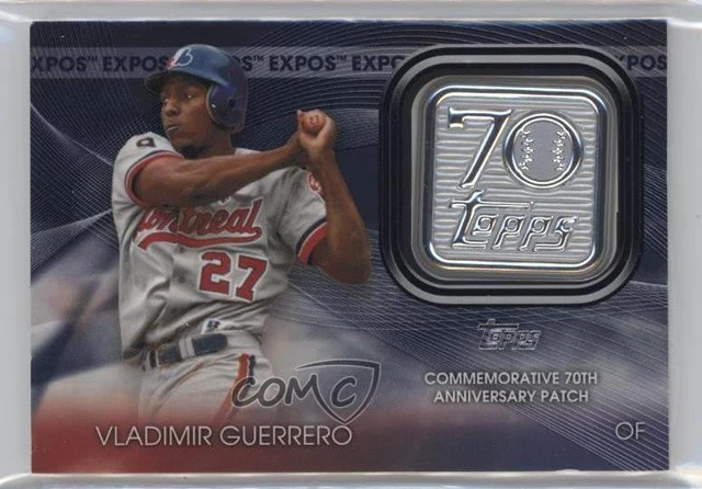 2021 Topps 70th Anniversary Manufactured Logo Blue Vladimir Guerrero Patch HOF