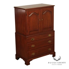 Henkel Harris Chippendale Style Cherry Armoire