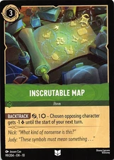 Inscrutable Map 99/204 Whispers in the Well Disney Lorcana 002893
