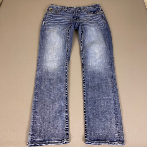 Salvage Supply Company Mayhem Jeans Men's 32x34 Regular Fit Straight Leg Blue