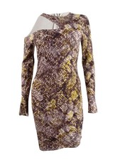 Guess Women's Shasti Dress (S, Snake Print Natural)