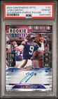 JJ McCARTHY 2024 CONTENDERS OPTIC ROOKIE AUTO PURPLE PULSAR /27 PSA 10 Q5876 RC