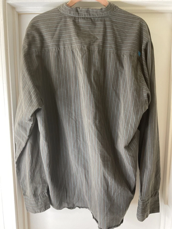 Camisa de surf a rayas manga larga con botones talla XL de Lost Enterprises para hombre Foto 2 de 4