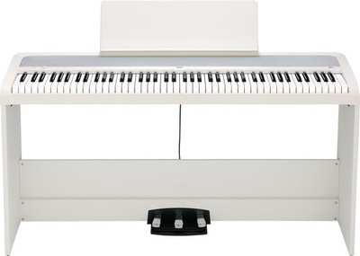 Korg B2+SP WH Digitalpiano 88 Tasten Pianoständer Tisch 3er Pedaleinheit Weiß
