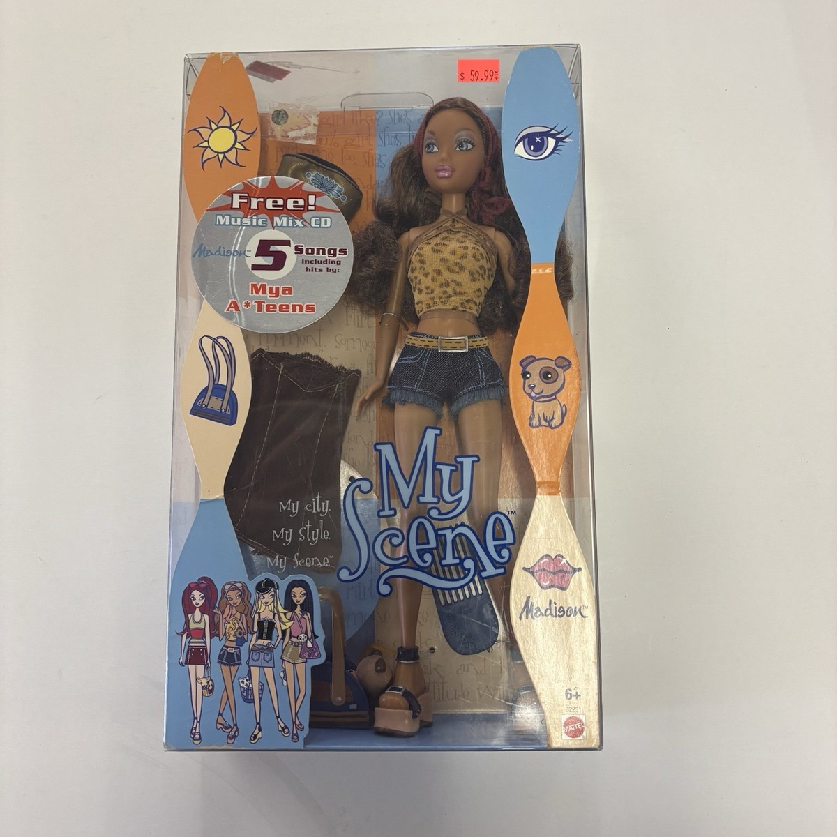 My Scene Madison Doll My City My Style My Scene B2231 Mattel 2002
