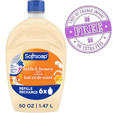 Liquid Hand Soap Refill Milk & Honey Scent, Moisturizing Cleanser 50 fl oz Size 0.13 per fl oz