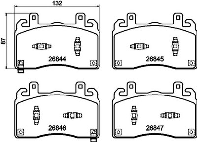PAGID Bremsbelagsatz Scheibenbremse T4304N für ALFA TONALE Hybrid Mild VGT