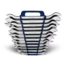 Metric Super-Thin Open End Wrench Set (12-Piece)