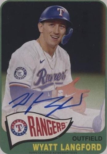 2025 Topps Pristine Wyatt Langford Pristine Blue Refractor /75 