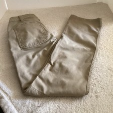 Carhartt Canvas Work Pants Women 2 Regular Brown Rugged Flex Loose Fit Utility