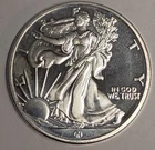 1 oz .999 Fine Silver Walking Liberty / Silver Eagle Round Great American Mint