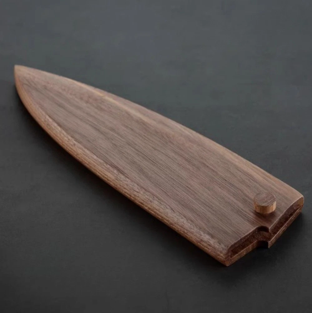 Japanese Chef Knife Sheath Wood Saya Shasimi Deba Knife Guard Case Bag180-220mm