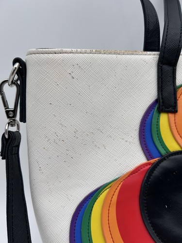 Loungefly Mickey Mouse Rainbow Colorful Tote Bag Purse Handbag Disney See Pics - Photo 2/15